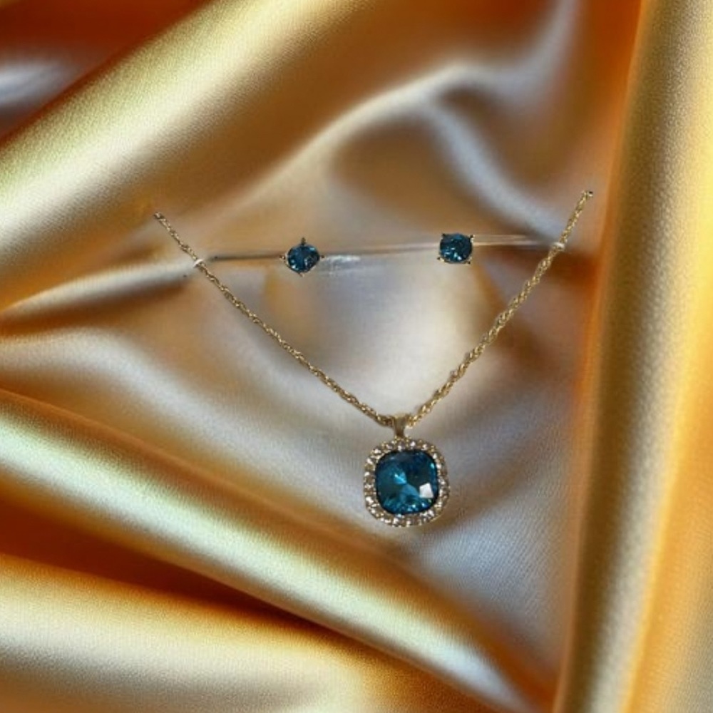 Charter club necklace and earrings set